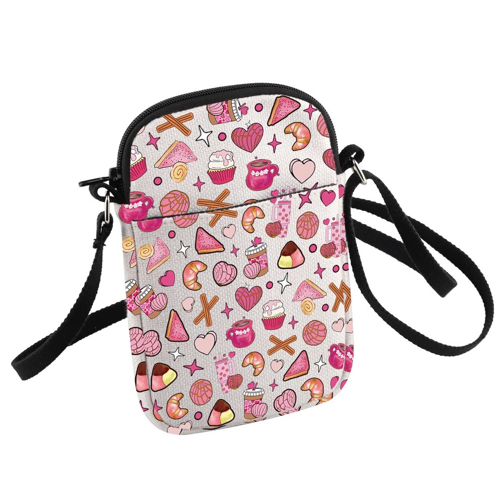 3730 Funny Conchas and Mexican Bread Crossbody Bag Gift For Concha Lovers